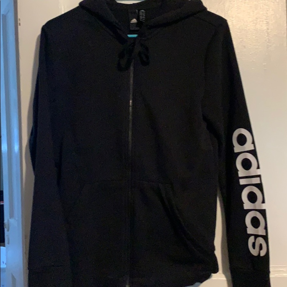 Adidas zipper up sweatshirt 🌸 Like new!